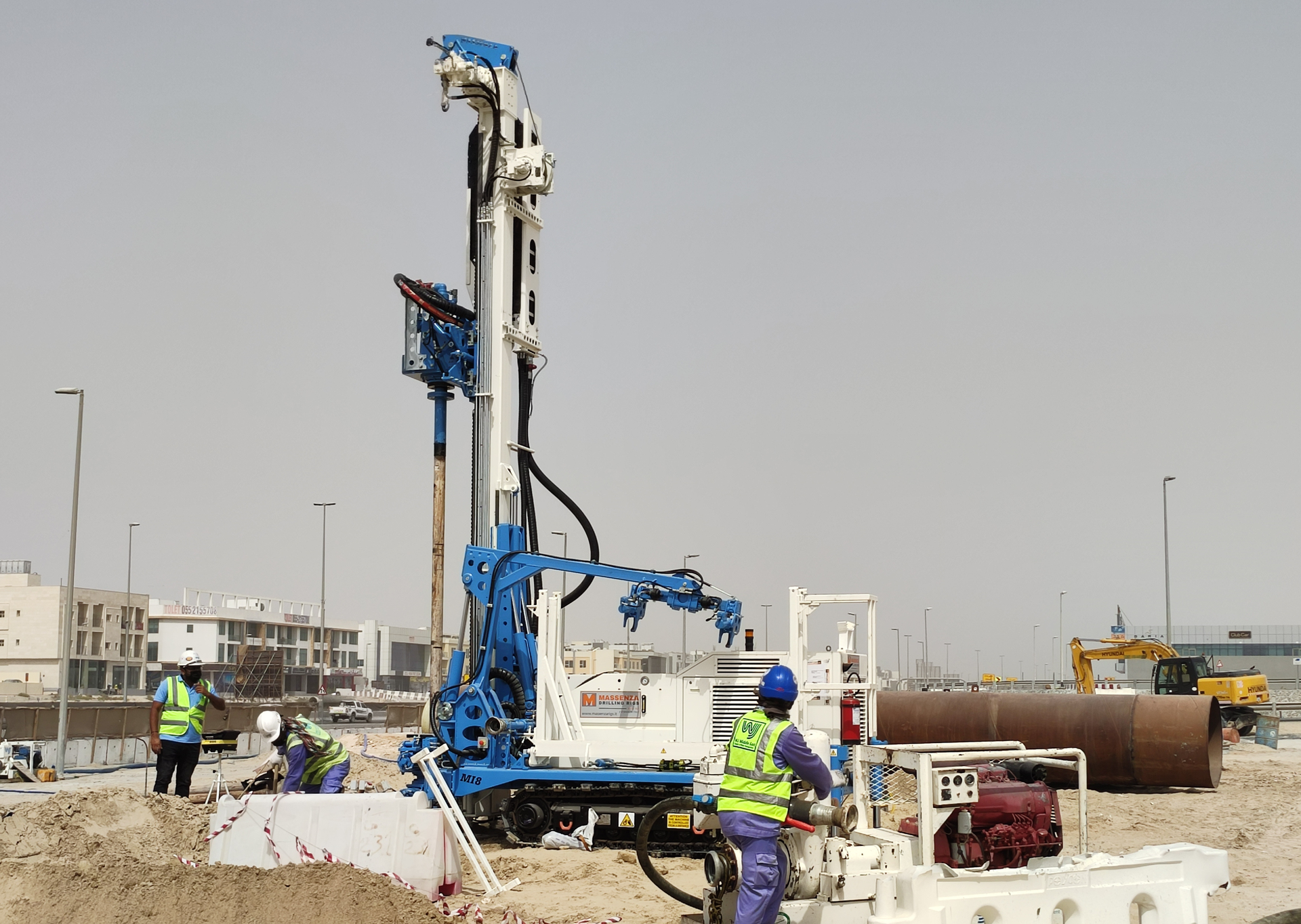 Mi8 drilling rig in Dubai